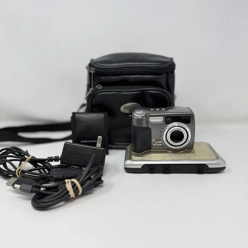 Kodak EasyShare Z760 6.1MP Digital Camera Dock Case Charger Cables Tested